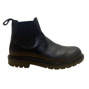 Worx Men’s Black Leather Work Slip-Resistant Chelsea Boots Size 9M